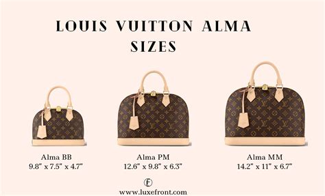 lv alma bag sizes women wear it|authentic louis vuitton alma handbag.